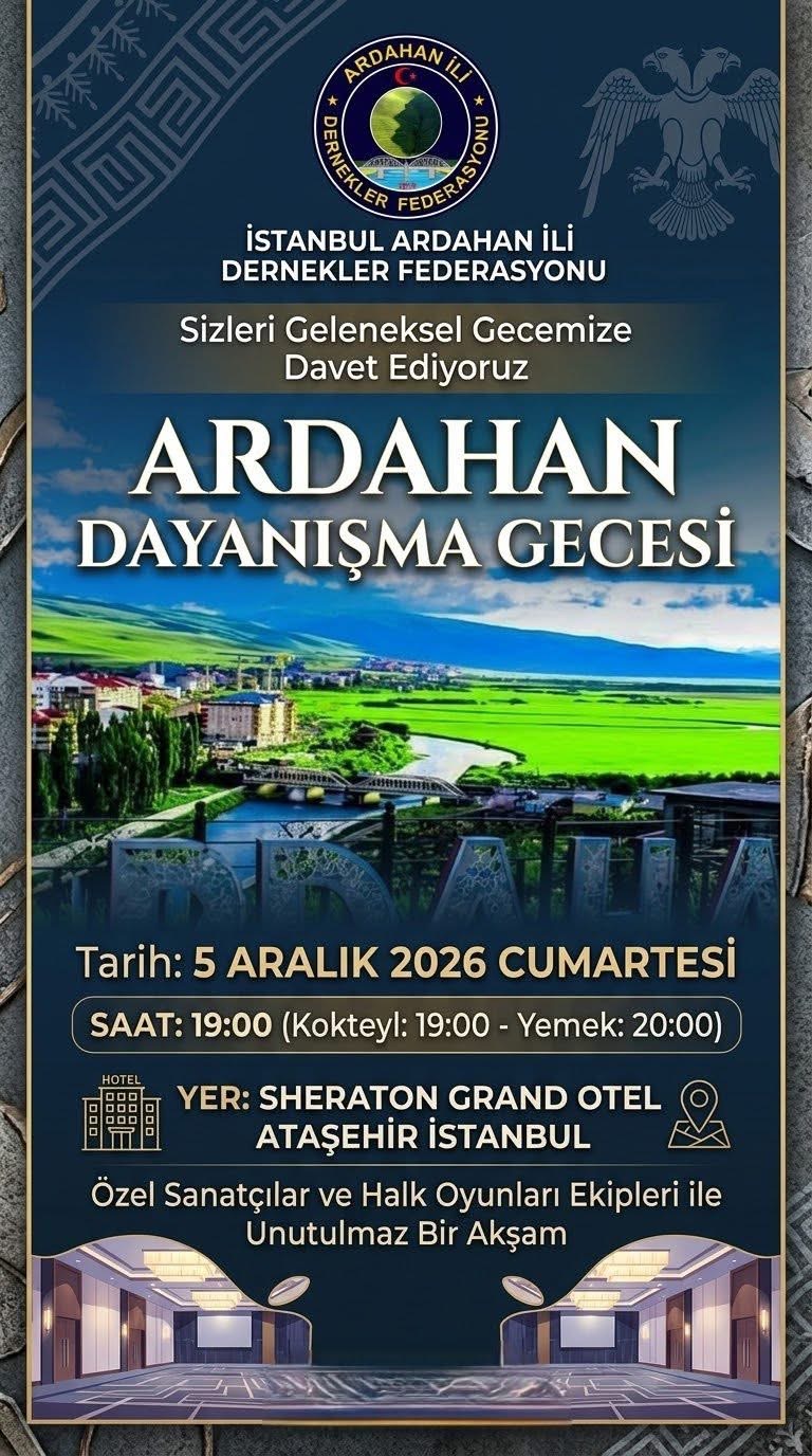 İstanbul’da Ardahan Dayanışması Gecesi İçin Geri Sayım Başladı
